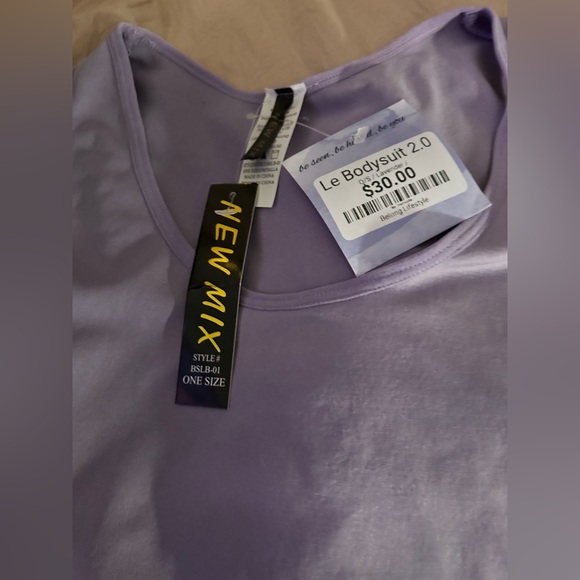 new mix brand lavender body suit le bodysuit 2.0 belong lifestyle one size NWT - Picture 2 of 2